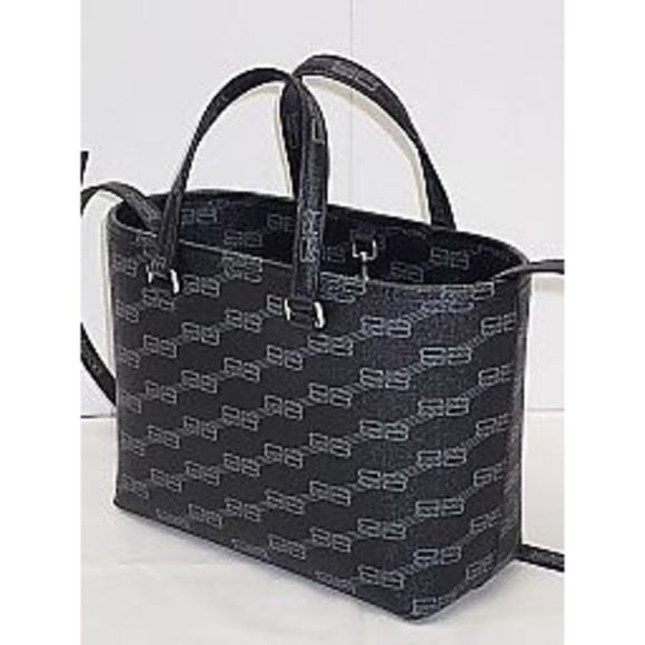 Balenciaga Small Shopper Signature Monogram Bb Black - Picture 1 of 8